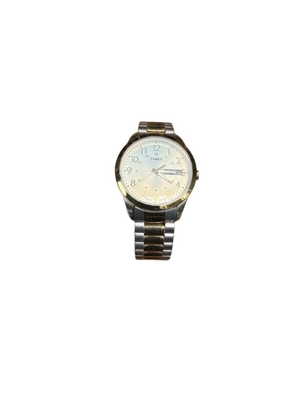 Timex Indiglo Two-Tone Expansion Band Watch Day-Date T2M935